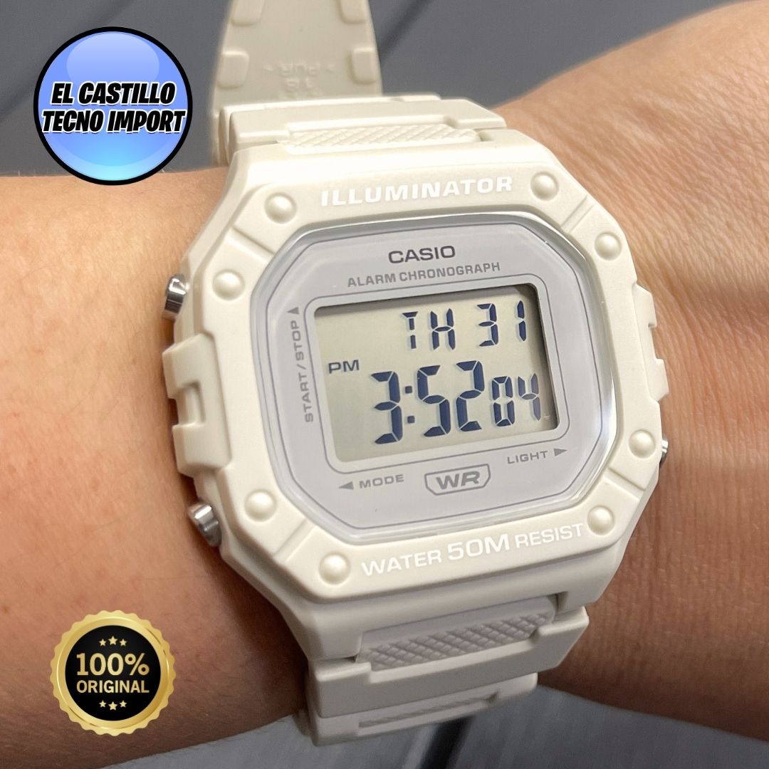 Reloj Casio W218 Blanco - Image 3