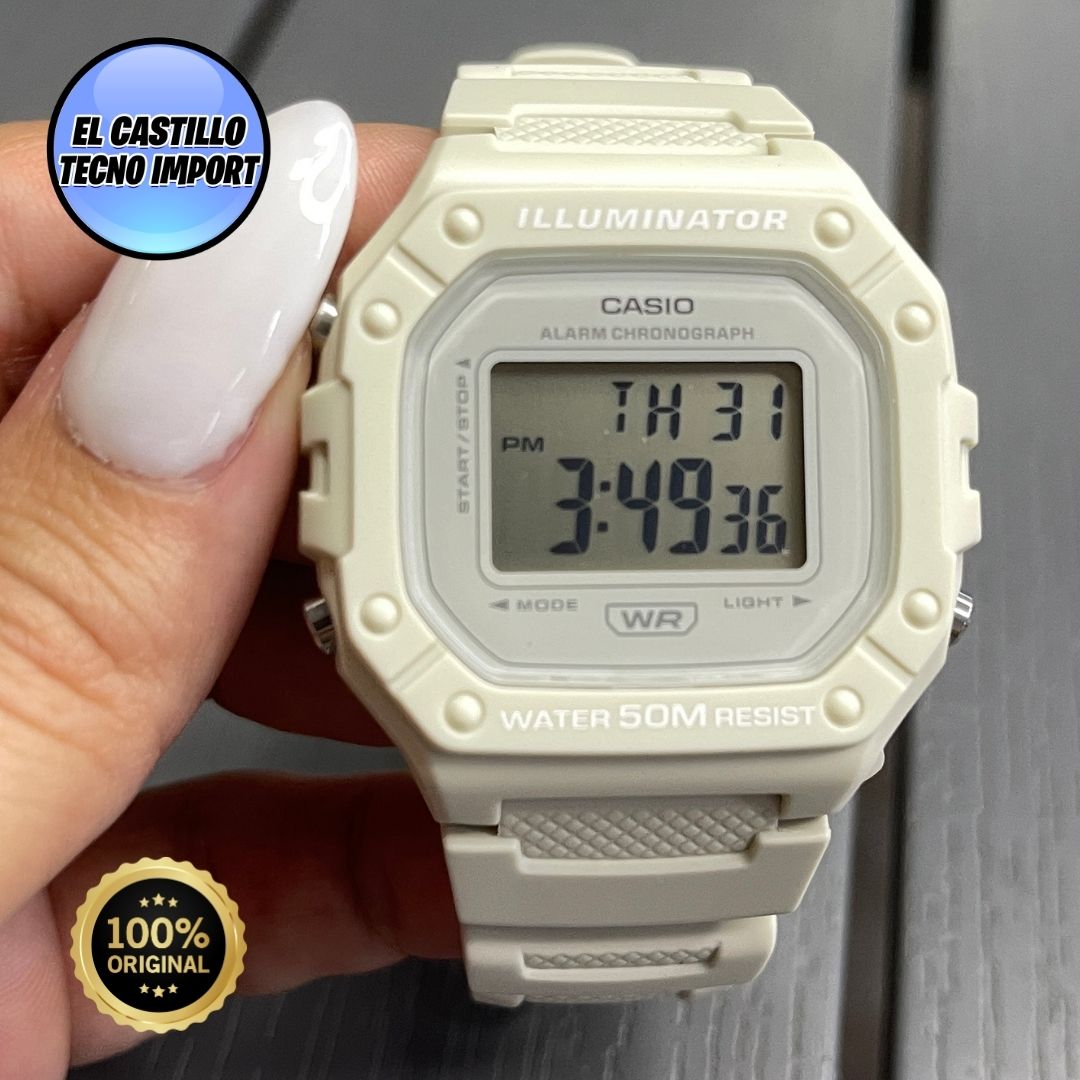 Reloj Casio W218 Blanco - Image 2