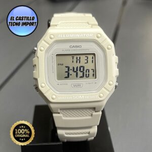 Reloj Casio W218 Blanco